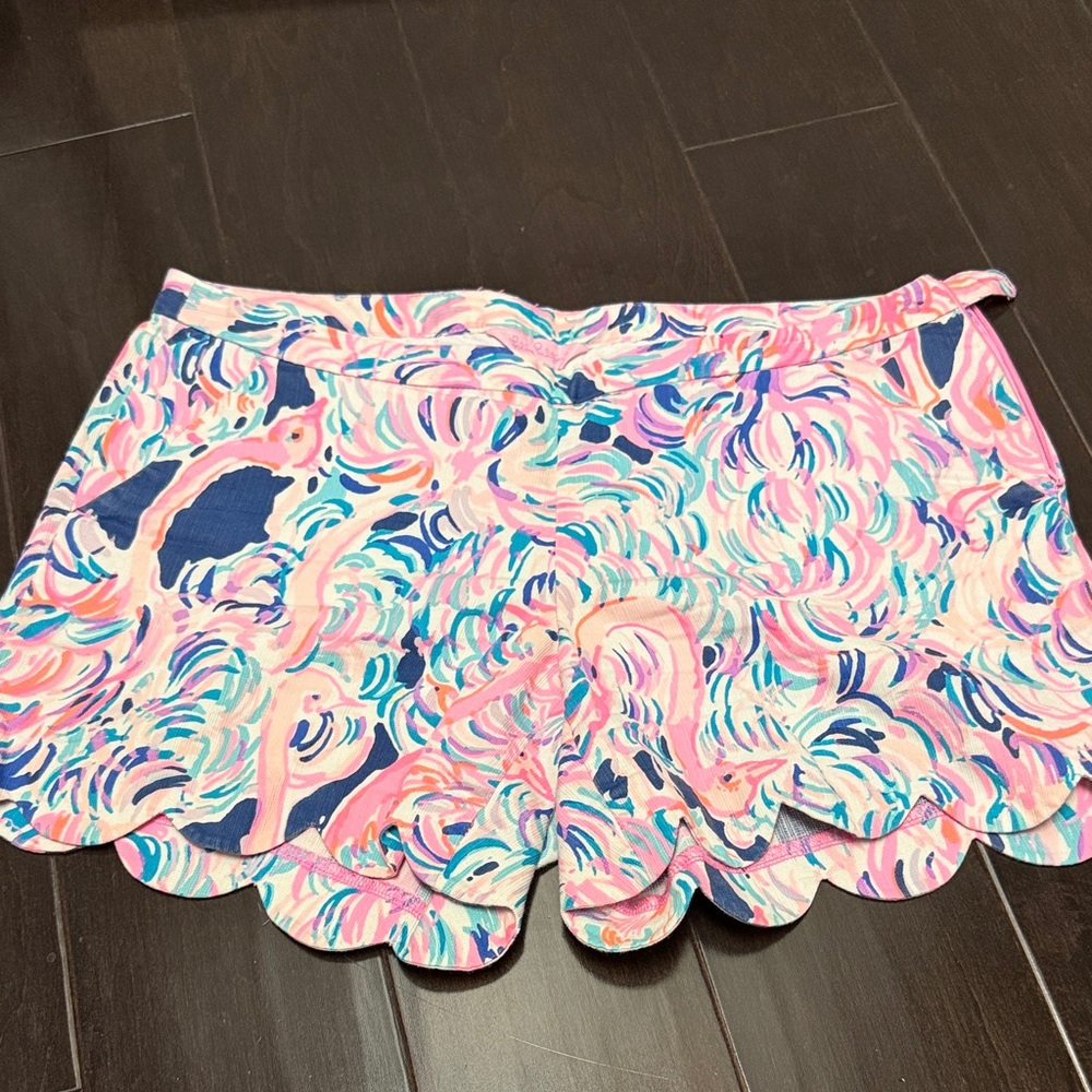 Lilly Pulitzer Pink and Blue Patterned Shorts